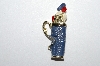 **MBA #E51-321   "Vintage Goldtone Enameled Golf Bag Pin"
