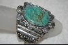 +MBA #KSB    Artist Signed "KS" Kirk Smith  Green Turquoise  Cuff Bracelet