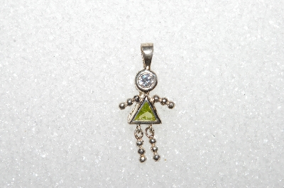MBA #S51-131   "1980's Sterling August "KID" Girl Pendant"