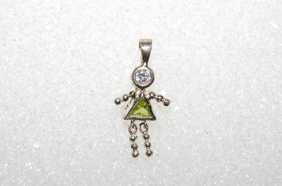 MBA #S51-131   "1980's Sterling August "KID" Girl Pendant"