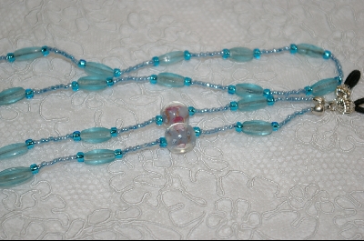 +MBA #6305  "Aqua Blue Glass Beads"