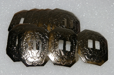 +MBA #S51-235   "Lot Of 22 Fancy Shaped Metal Concho's"