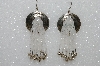 +MBA #S51-505   "Concho Fancy White Pearl Finish Bead Earrings"