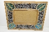 +MBA #S51-588  " Wooden Hand Made Glass Mosaic Picture Frame"