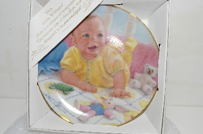 +MBA #S25-126   "1991 Abbie Williams Baby's First Smile Plate"