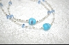 +MBA #6664  "Blue Glass Eggs & Crystals"