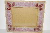 +MBA #S29-299   " Hand Made Wooden Glass Mosiac Picture Frame"