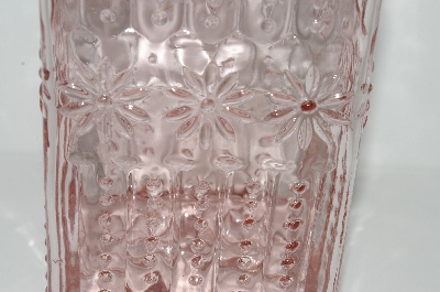 +MBA #S29-099L    "2003 Fancy Pink Glass Canister Jar"