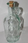 +MBA #S29-103   "2003 Riekes Spanish Green Glass Cruet With Cork Top"