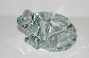 +MBA #S29-130   "Indiana Glass Crystal Frog Votive Candle Holder"