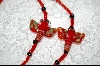 +MBA #6742  "Red Glass Dragonflys