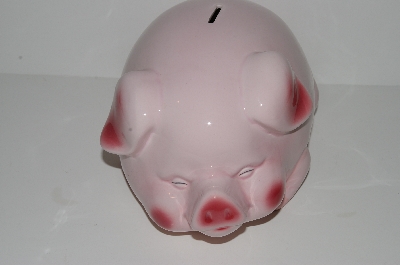 +MBA #S28-149    "Older Large Pink Ceramic Piggy Bank"