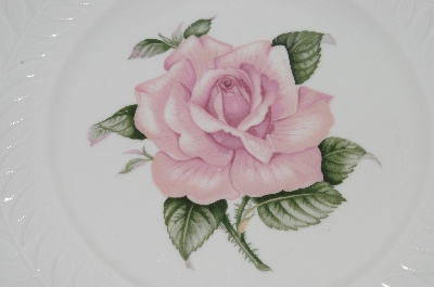 +MBA #S28-162    " Set Of 4  Throdore Haviland Regents Park "Rose" Dinner Plate"