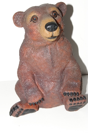 +MBA #S28-219   "2003 Art Line Sitting Brown Bear Lawn Ornament"