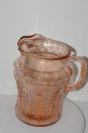 "SOLD" MBA #S28-049  "Pink Sharon Cabbage Rose Pitcher"