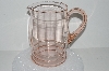 +MBA #S28-055   "Pale Pink Depression Glass Pitcher"