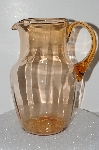 +MBA #S28-087   "Vintage Pink Depression Glass Water Pitcher"