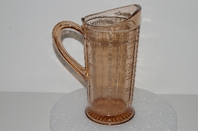 +MBA #S28-104  "Pink  Glass Measuring Pitcher"