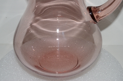 +MBA #S28-115   "Pink Glass Water Pitcher"
