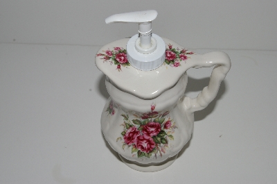 +MBA #S28-202   "Older Athena Rose Ceramic Soap Dispencer"