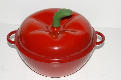 +MBA #S28-147  "2006 Technique Enameled Cast Iron 2 Qt Tomato Pot With Trivet"