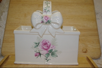 +MBA #5960  Ceramic Country  Bow Basket