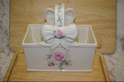 +MBA #5960  Ceramic Country  Bow Basket