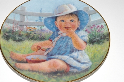 +MBA #S29-328   "1991 Baby's First Tooth Collectors Plate By Abbie Williams"