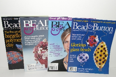 +MBA #S31-066 "Older Set Of 4 Bead & Button Magazines"