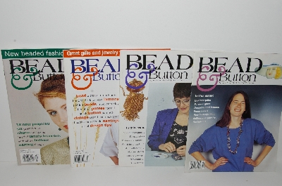 +MBA #S31-062  "Older Set Of 4 Bead & Button Magazines"