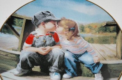+MBA #S18-153     "1992 Donald Zolan "First Kiss" Collectors Plate"