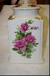 +MBA #6794  Large Ceramic Fancy Rose  Cookie Jar