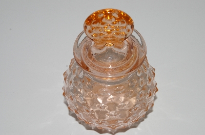 +MBA #B4-3050  "Vintage Pink Glass Vanity Jar"