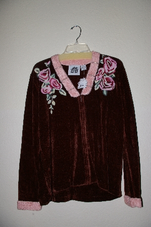 +MBAHB#19-024  "Limited Edition Storybook Knits "Cabbage Rose" Sweater