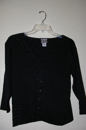 +MBAHB #19-035  "Clio Black Button Front Cardigan"