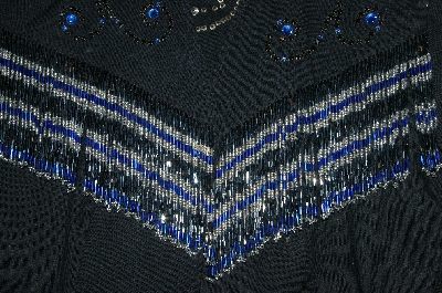+MBAHB  #19-053  "Circle By Marilyn Lenox Fancy Beaded  One Of A Kind Western Shirt"