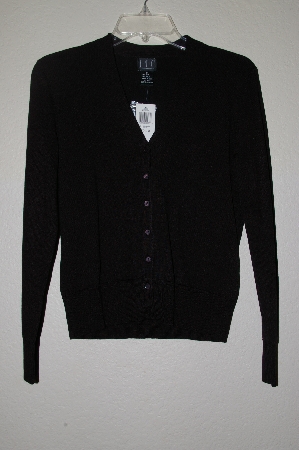 +MBAHB #19-114  "I.N.C. Black Button Front Cardigan"