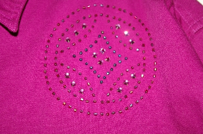 +MBAHB #25-064  "Full Steam Purple Fancy Hand Beaded Shirt"