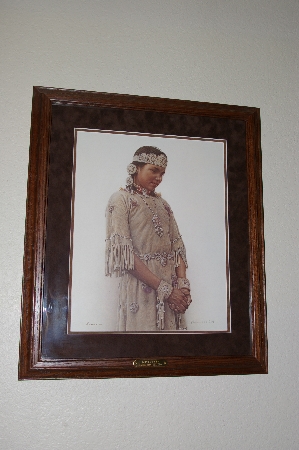 +MBA #FL8-085   "Little Fawn-Cree Indian Girl" By Artist James Bama