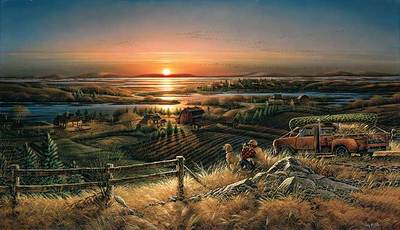 +MBA #FL8-140   "Best Friends" Coors Country Classic By Artist Terry Redlin