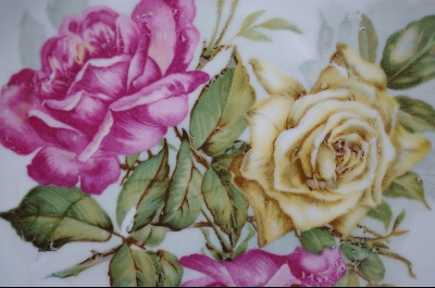 +MBA "Item #6970  "14Kt White Glazed Rose Porcelain Bowl