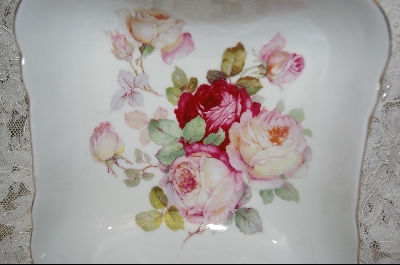 +MBA #AP-RSD  "Antique Rose Square Porcelain Serving Dish