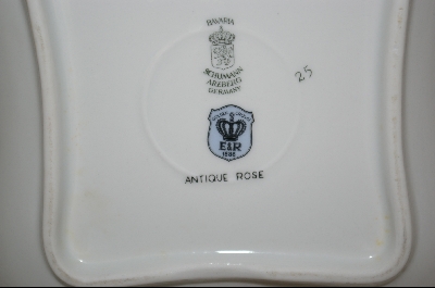 +MBA #AP-RSD  "Antique Rose Square Porcelain Serving Dish