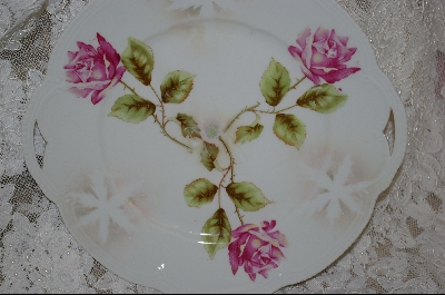 +MBA #6928  "Made In Germany Pink Rose Serving Plate