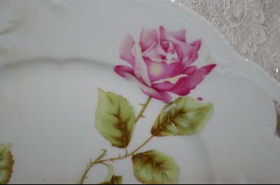 +MBA #6928  "Made In Germany Pink Rose Serving Plate