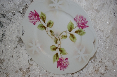 +MBA #6928  "Made In Germany Pink Rose Serving Plate