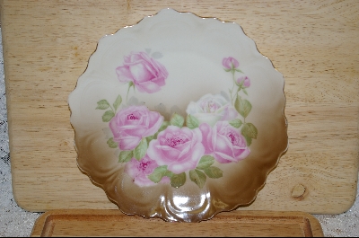 +MBA #7046  "Made In Bavaria Hand Painted Rose Plate