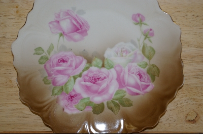 +MBA #7046  "Made In Bavaria Hand Painted Rose Plate