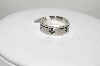 +MBA #87-106  "Size 10  Mens Stainless Steel Spinner Clover Band  Ring"