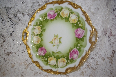 +MBA #AP-BRP  "Bavarian Hand Painted Rose Plate